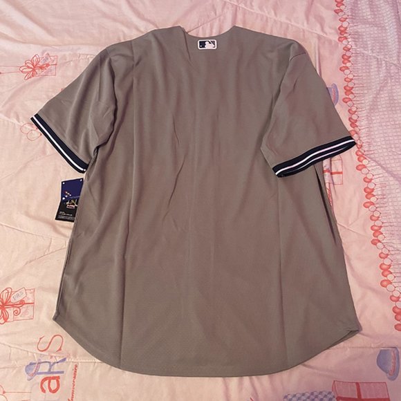 New York Yankees Baseball Jersey Nike MLB Gray - Picture 9 of 10